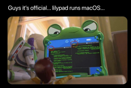 Guys it's official... lilypad runs macOS...