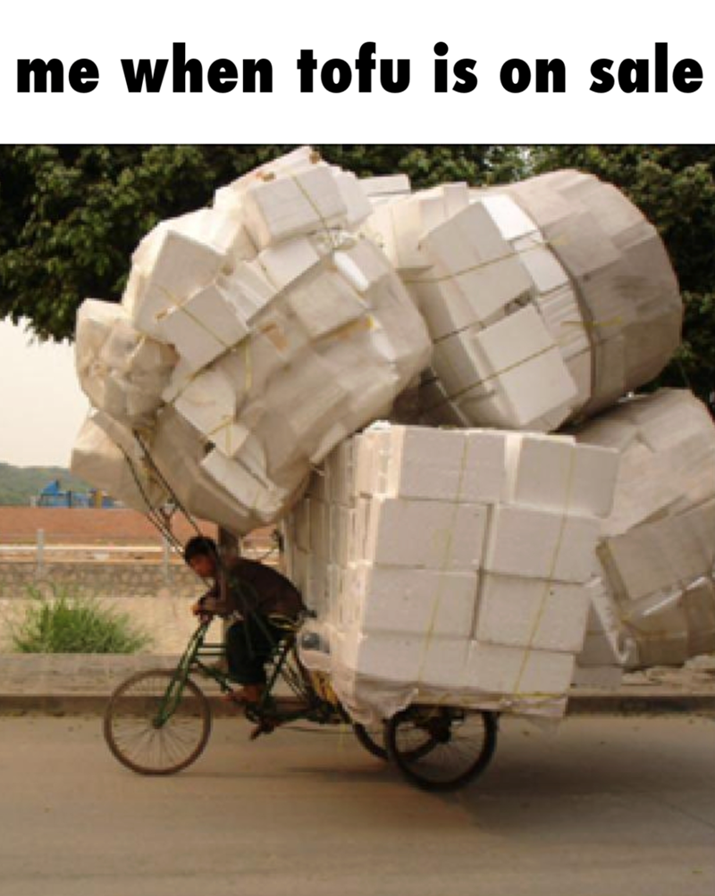 me when tofu is on sale