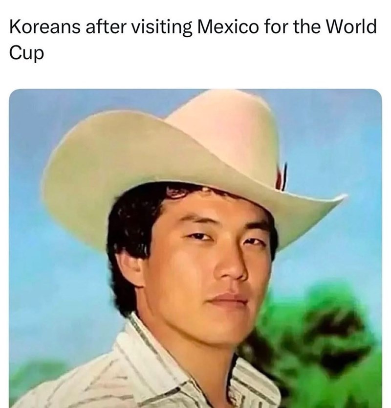 Koreans after visiting Mexico for the World Cup