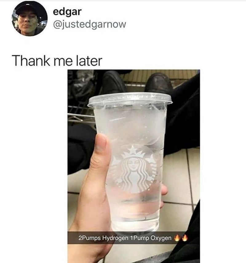 edgar @justedgarnow Thank me later 2Pumps Hydrogen 1Pump Oxygen