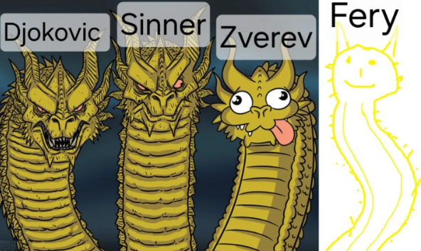 Djokovic Sinner Zverev Fery