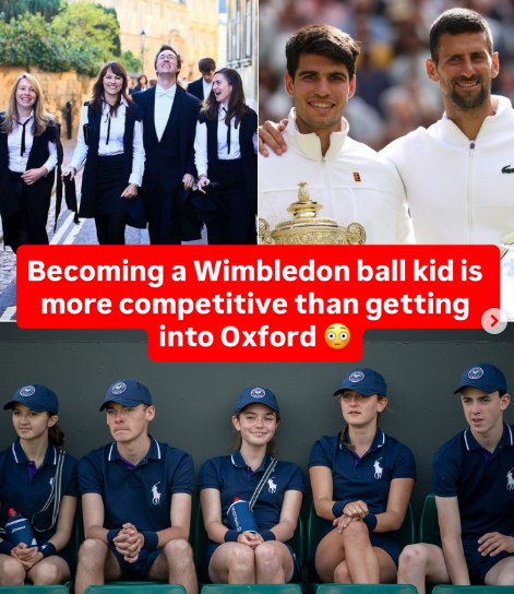 Becoming a Wimbledon ball kid is more competitive than getting into Oxford ⚫