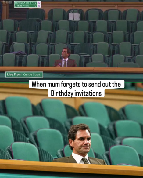 BOG LEHECKA CZE IS 4030 ZVEREVER 015 Live From Centre Court When mum forgets to send out the Birthday invitations