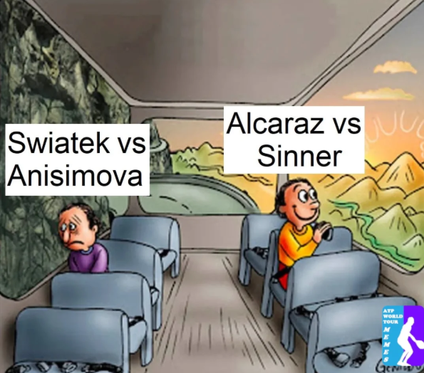 Swiatek vs Anisimova Alcaraz vs U Sinner ATP WORLD TOUR GEN