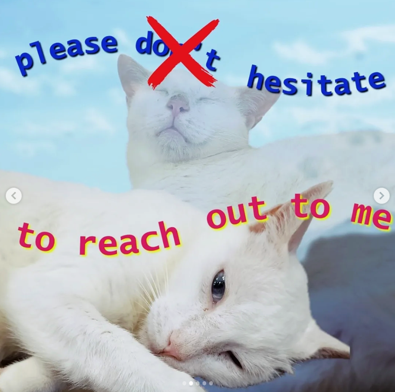do - please do t hesitate > to reach > out to me