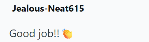 Jealous-Neat615 Good job!!