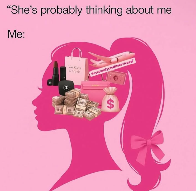 "She's probably thinking about me Me: Van Clect & Arpels Beyecandycreditservices I $