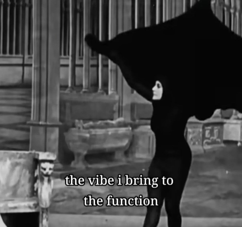 the vibe i bring to the function