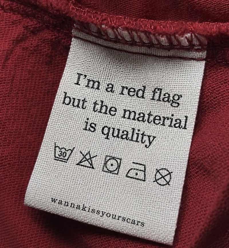 I'm a red flag but the material is quality wannakissyourscars