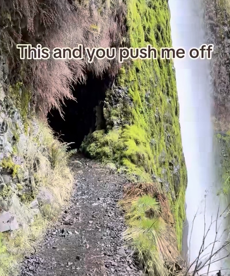 This and you push me off