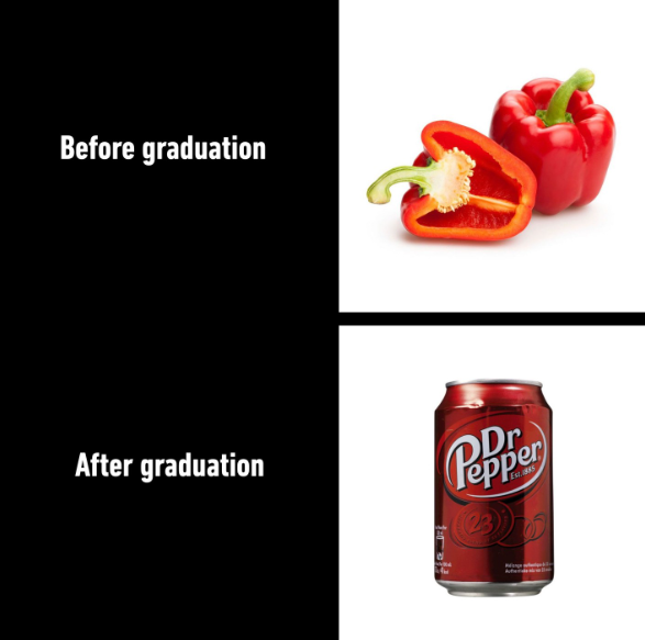 Before graduation After graduation Pepper