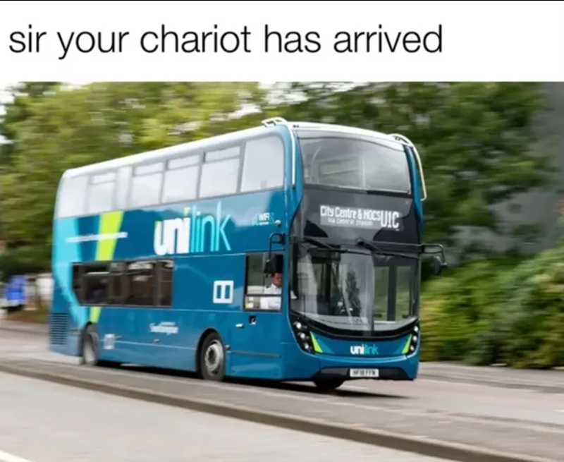 sir your chariot has arrived unlink & City CentUIC unlink