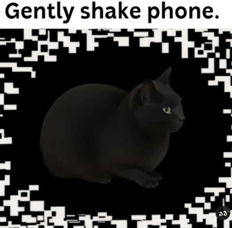 Gently shake phone.