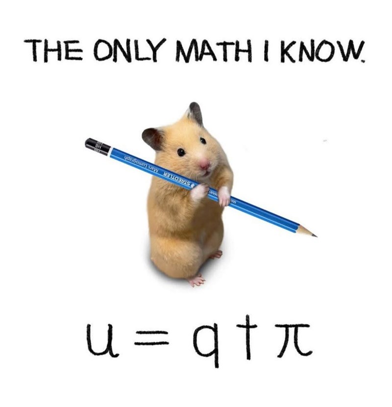 THE ONLY MATH I KNOW. STAEDTLER Mars Lumograph wwww MA u = q + π