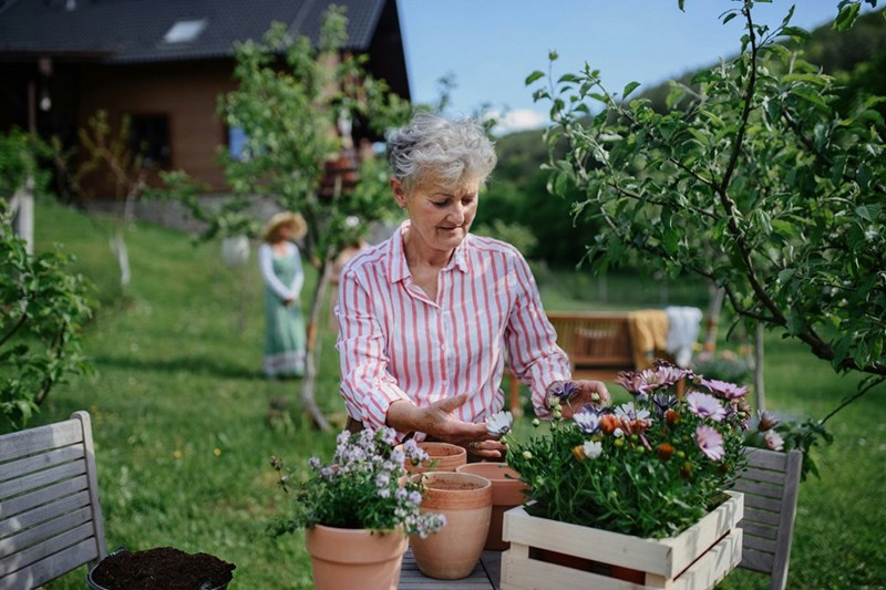 Grandmother enjoying her retirement.