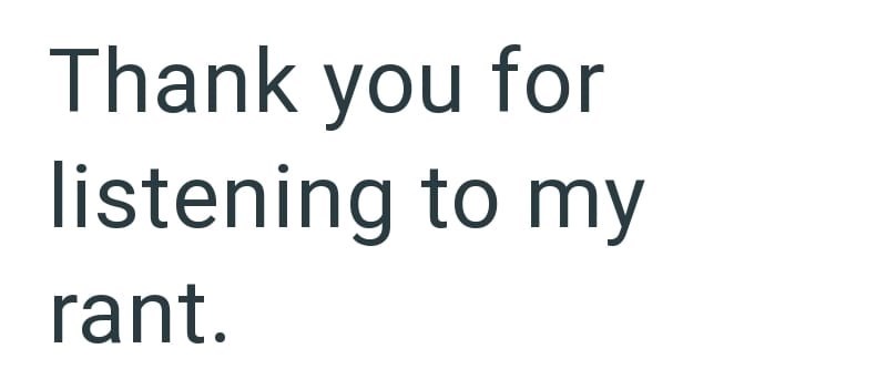 Thank you for listening to my rant.
