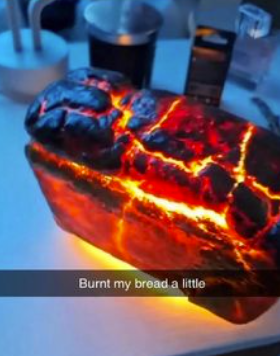 Burnt my bread a little