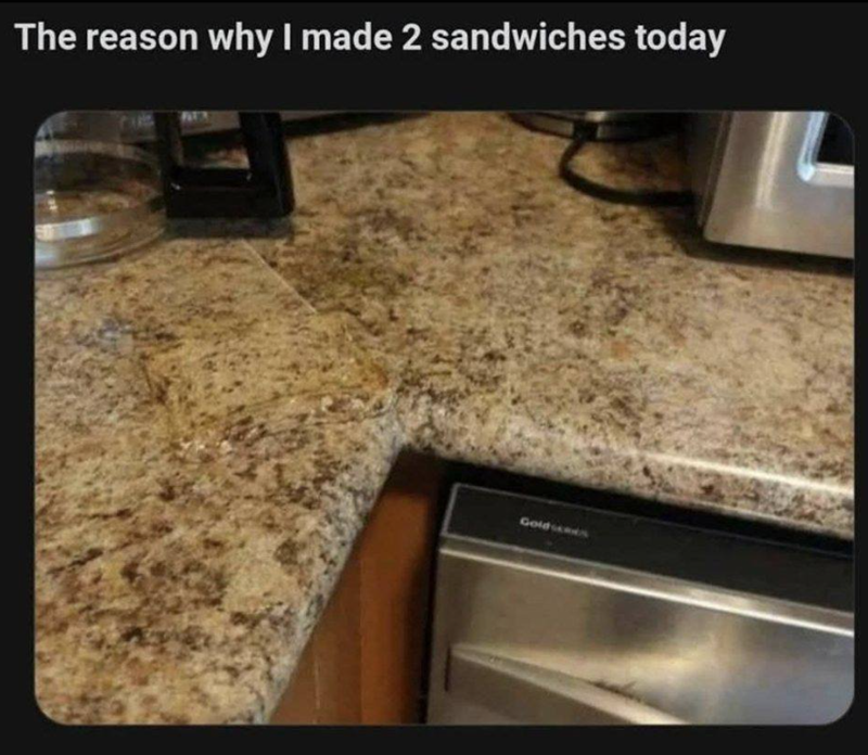 The reason why I made 2 sandwiches today Goldsmes