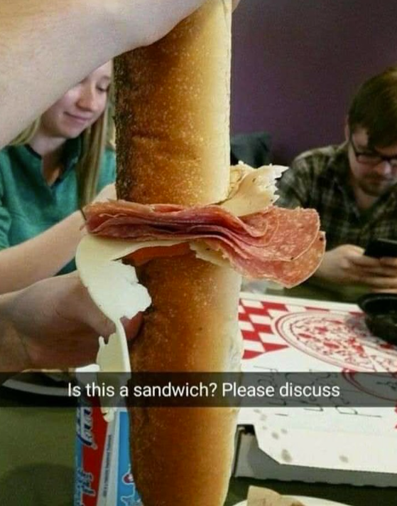 Is this a sandwich? Please discuss