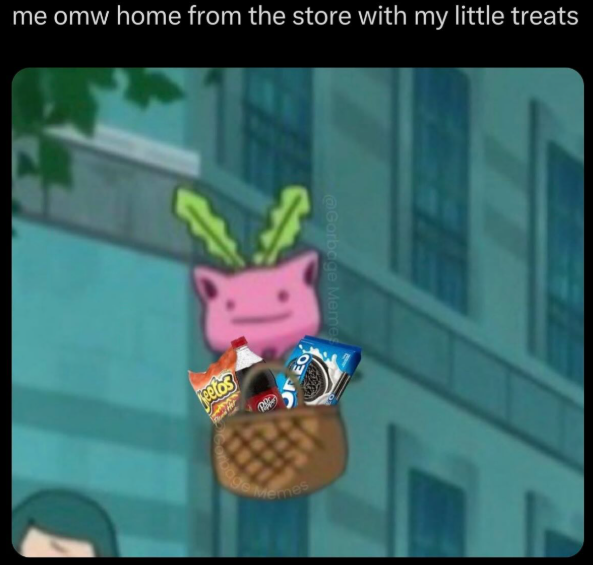 me omw home from the store with my little treats Keetos OREO @Gorbage Meme