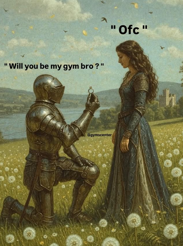 入 "Ofc" 'Will you be my gym bro?" h @gymscenter