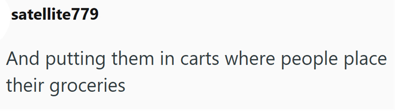 satellite 779 And putting them in carts where people place their groceries