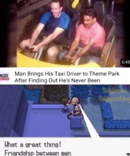 INSIDE Man Brings His Taxi Driver to Theme Park After Finding Out He's Never Been 0:48 What a great thing! Friendship between men posting