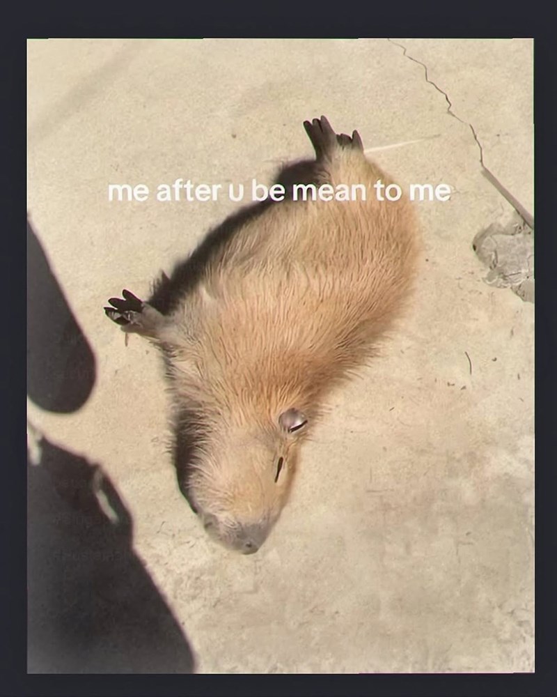 me after u be mean to me