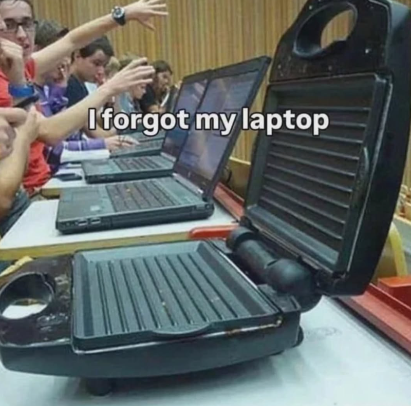 I forgot my laptop