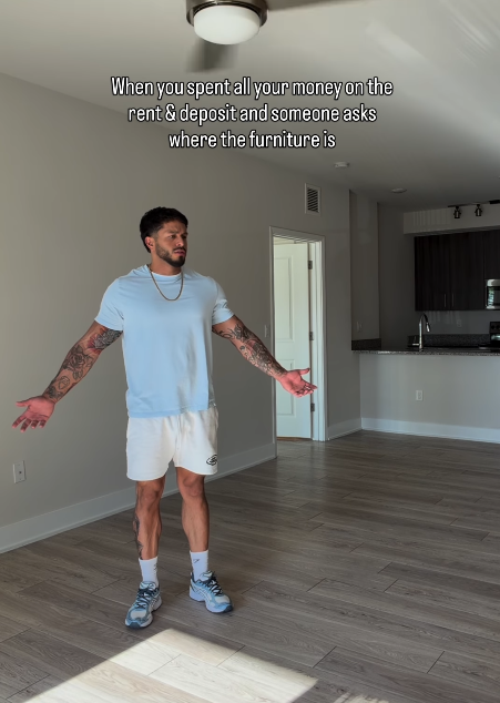 When you spent all your money on the rent & deposit and someone asks where the furniture is 68
