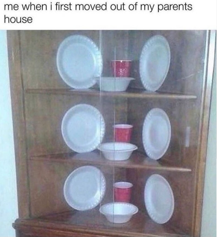 me when i first moved out of my parents house -0