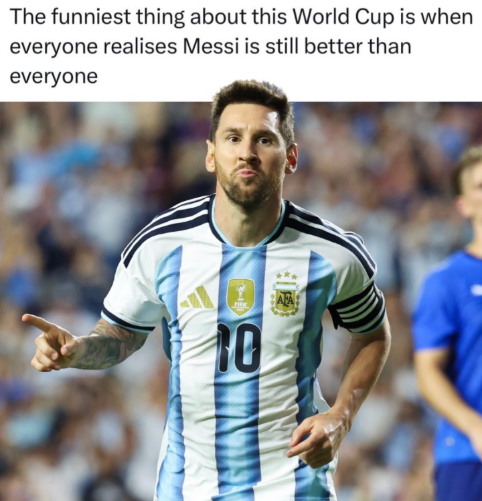 The funniest thing about this World Cup is when everyone realises Messi is still better than everyone 10