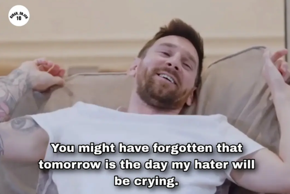 KIRAN 10 You might have forgotten that tomorrow is the day my hater will be crying.