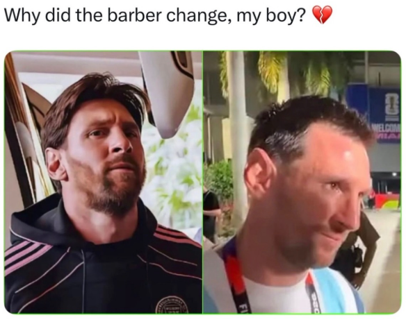Why did the barber change, my boy? WELCOM IA