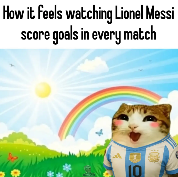 How it feels watching Lionel Messi score goals in every match FALI HYSHI 10 AFA