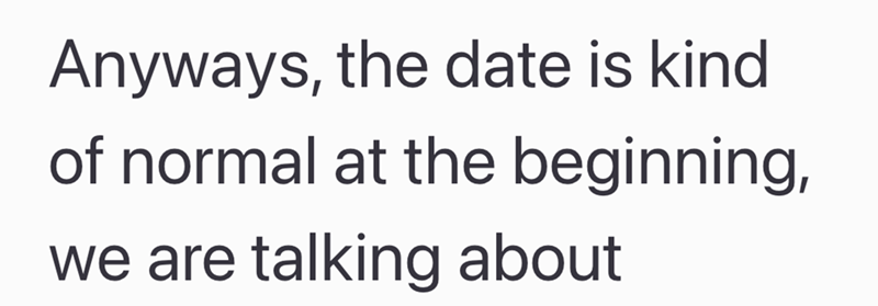 Anyways, the date is kind of normal at the beginning, we are talking about