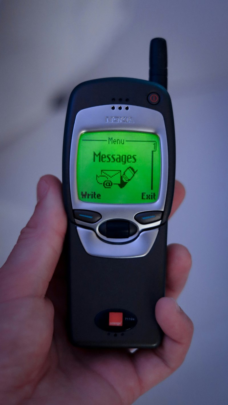 a cellphone with a message icon