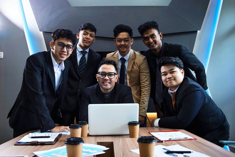 a team of professionals gathered around a table