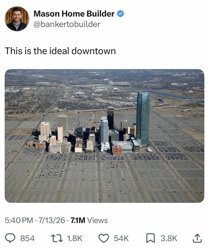 Mason Home Builder @bankertobuilder This is the ideal downtown 5:40 PM 7/13/26 7.1M Views • 854 171.8K 54K 3.8K ↑
