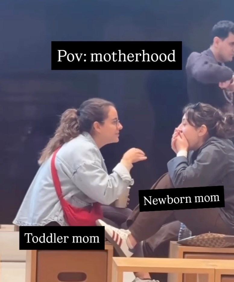 Pov: motherhood Toddler mom Newborn mom