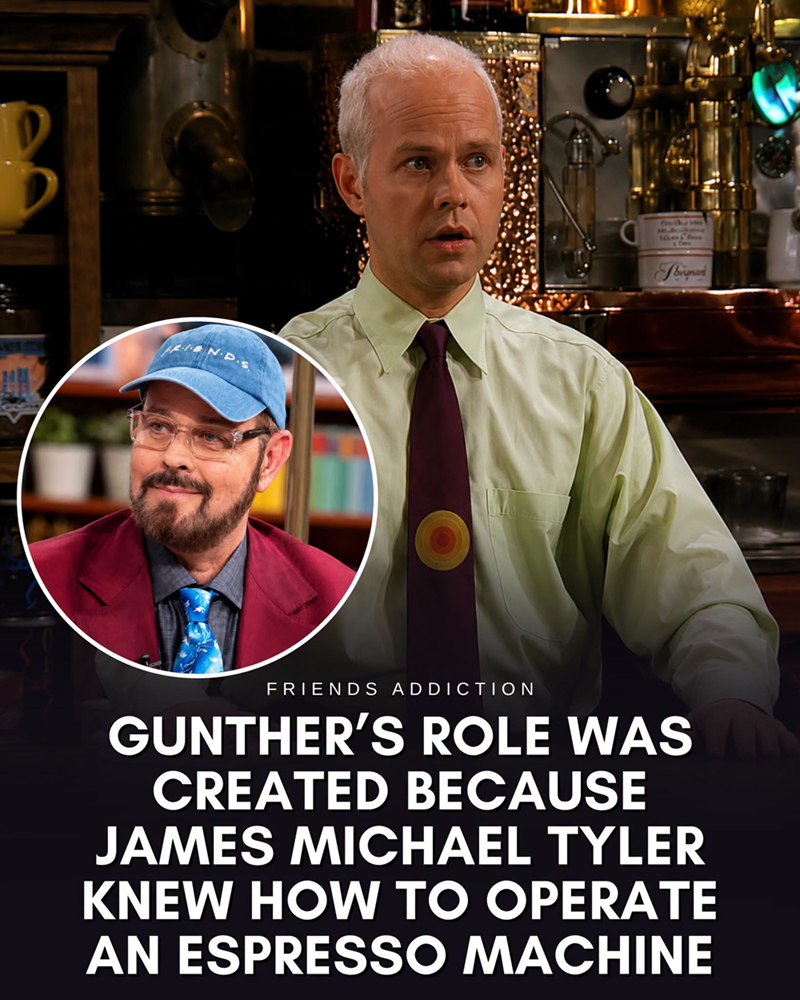 22 brynari FRIENDS ADDICTION GUNTHER'S ROLE WAS CREATED BECAUSE JAMES MICHAEL TYLER KNEW HOW TO OPERATE AN ESPRESSO MACHINE