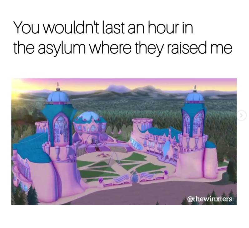 You wouldn't last an hour in the asylum where they raised me LEDLED @thewinxters