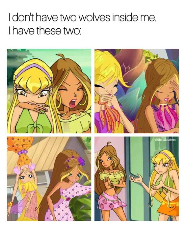 I don't have two wolves inside me. I have these two: @thewinxters