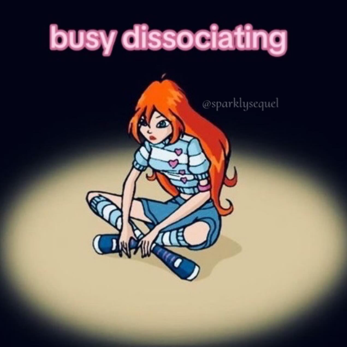 busy dissociating @sparklysequel