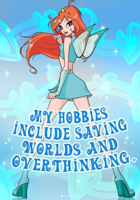 MY HOBBIES INCLUDE SAYING WORLDS AND OVER THINKING