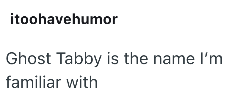 itoohavehumor Ghost Tabby is the name I'm familiar with