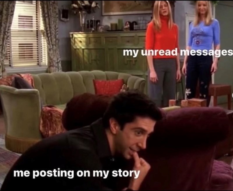 my unread messages UTLY me posting on my story