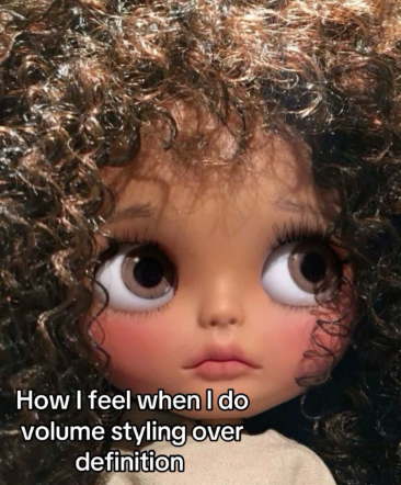 How I feel when I do volume styling over definition