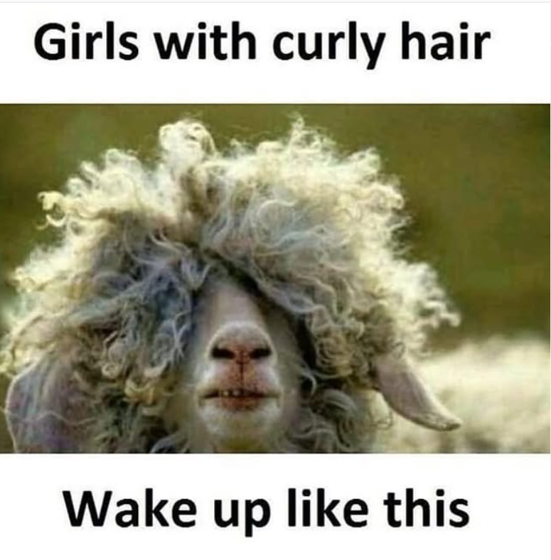Girls with curly hair Wake up like this