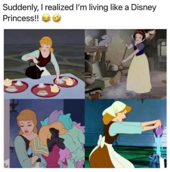 Suddenly, I realized I'm living like a Disney Princess!! එද